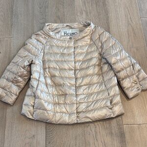 Herno women Light Tan Puffer Coat